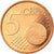 Luxemburgo, 5 Euro Cent, 2003, MS(63), Aço Cromado a Cobre, KM:77