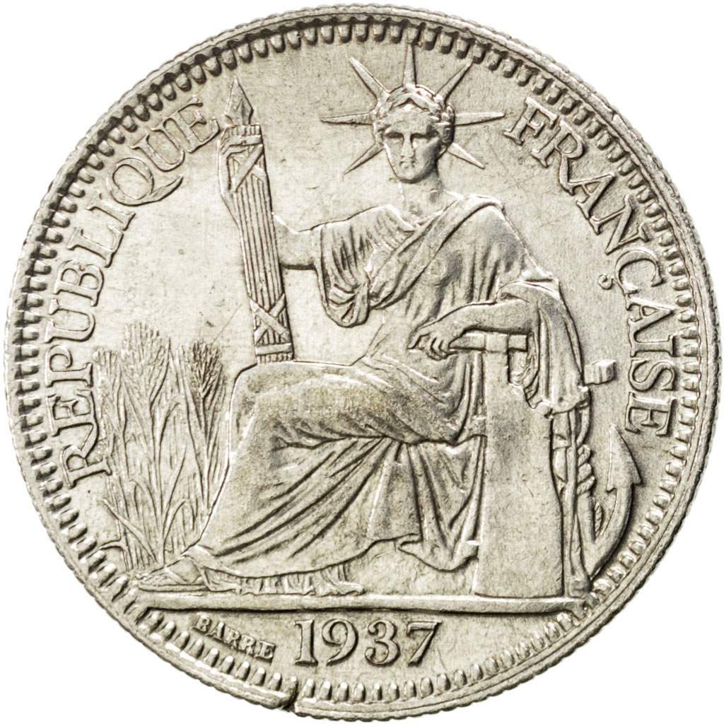 Indochine, 10 Cent 1937, KM 16.2