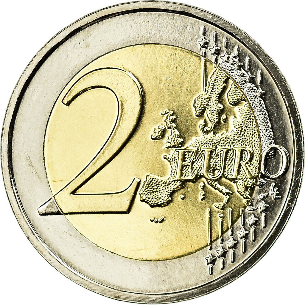 Netherlands, 2 Euro, 2016, MS(65-70), Bi-Metallic