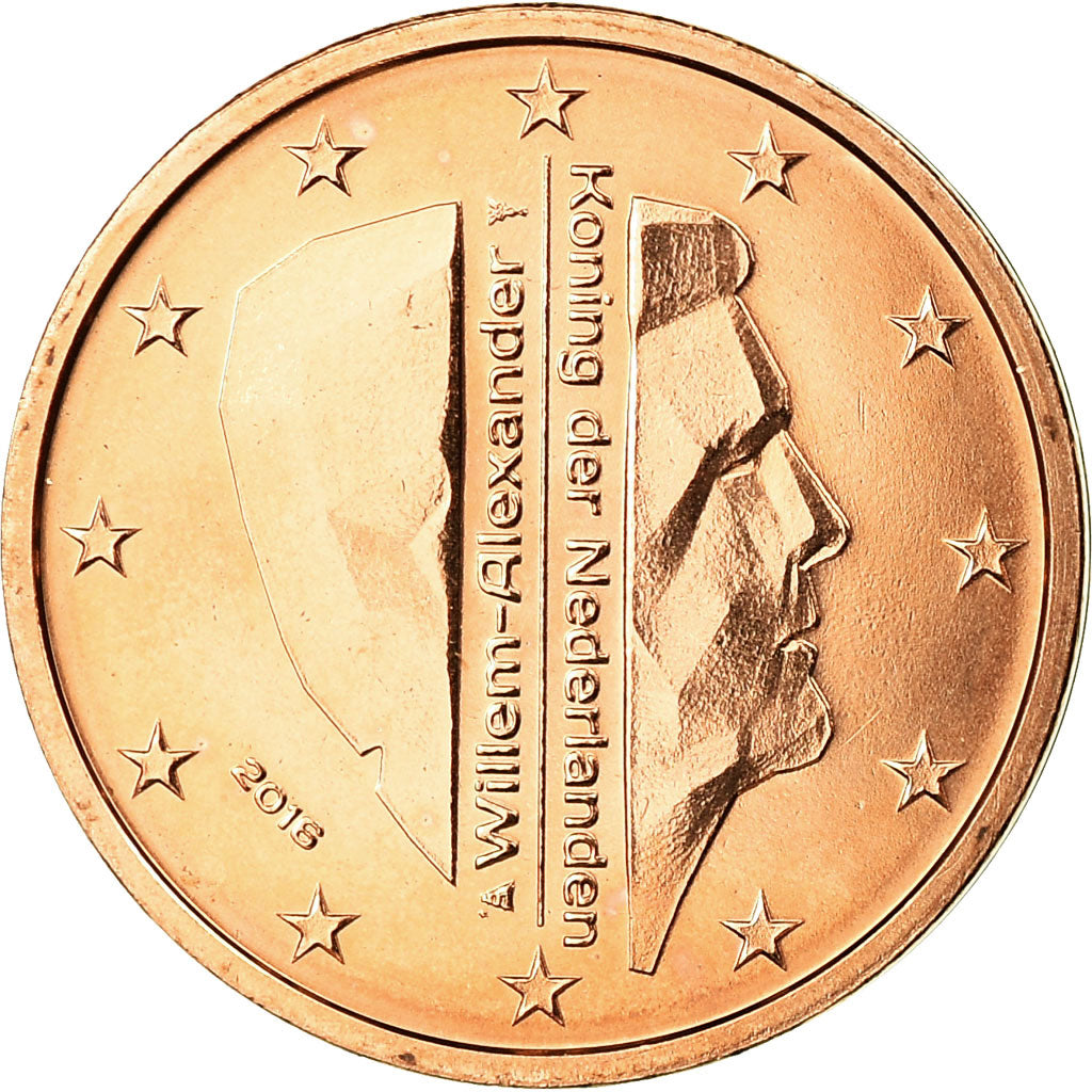 Netherlands, 2 Euro Cent, 2016, MS(65-70), Copper Plated Steel