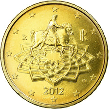 Italy, 50 Euro Cent, 2012, MS(65-70), Brass, KM:249