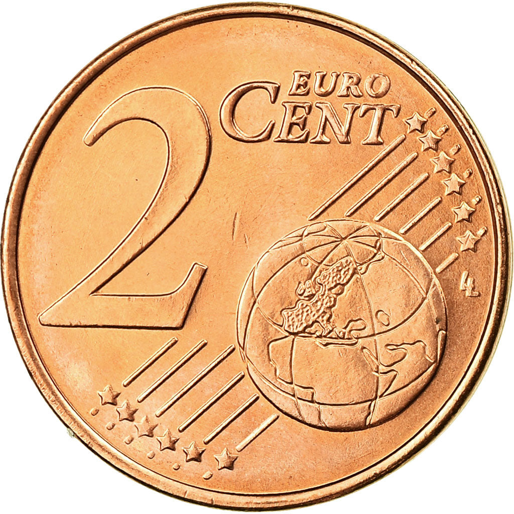Greece, 2 Euro Cent, 2002, MS(63), Copper Plated Steel, KM:182