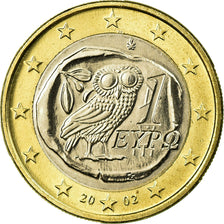 Grecia, Euro, 2002, SC, Bimetálico, KM:187