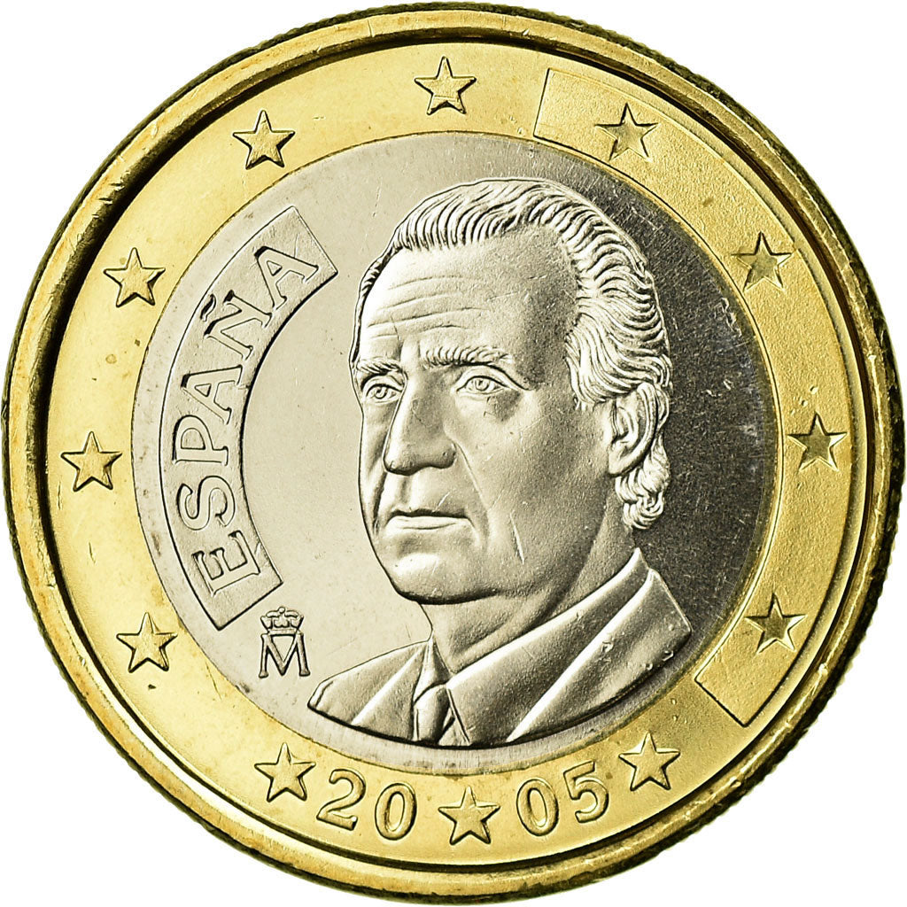 Spain, Euro, 2005, MS(65-70), Bi-Metallic, KM:1046