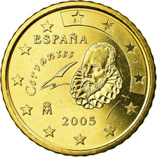 Spain, 50 Euro Cent, 2005, MS(65-70), Brass, KM:1045