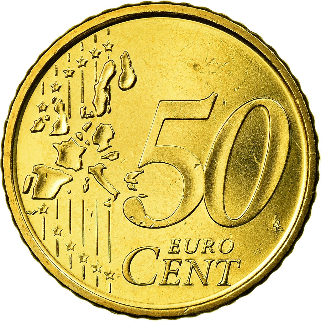 Spain, 50 Euro Cent, 2005, MS(65-70), Brass, KM:1045