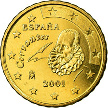 Spanien, 10 Euro Cent, 2001, STGL, Messing, KM:1043
