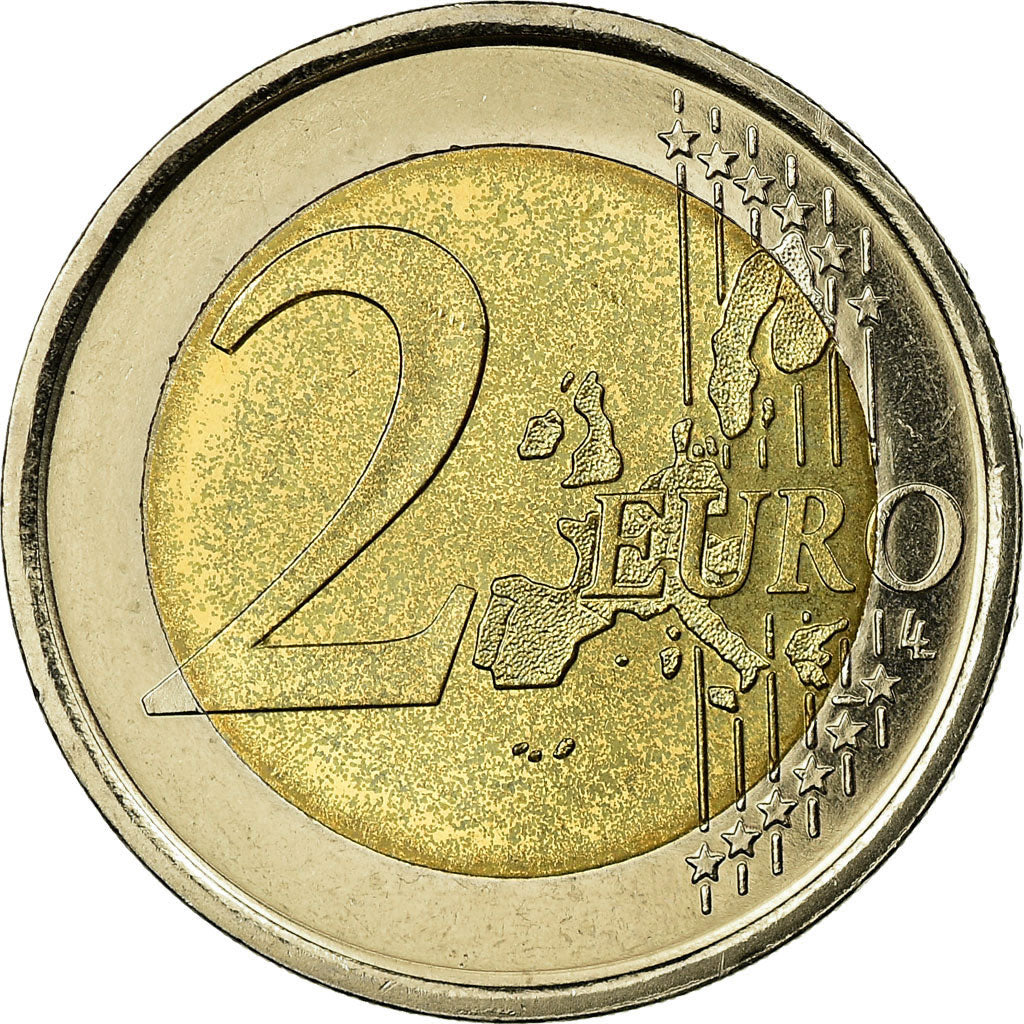 Spain, 2 Euro, 2001, MS(65-70), Bi-Metallic, KM:1047