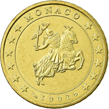 Monaco, 50 Euro Cent, 2002, SPL, Laiton, KM:172
