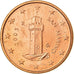 San Marino, Euro Cent, 2005, MS(63), Copper Plated Steel, KM:440
