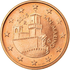 San Marino, 5 Euro Cent, 2005, MS(65-70), Copper Plated Steel, KM:442
