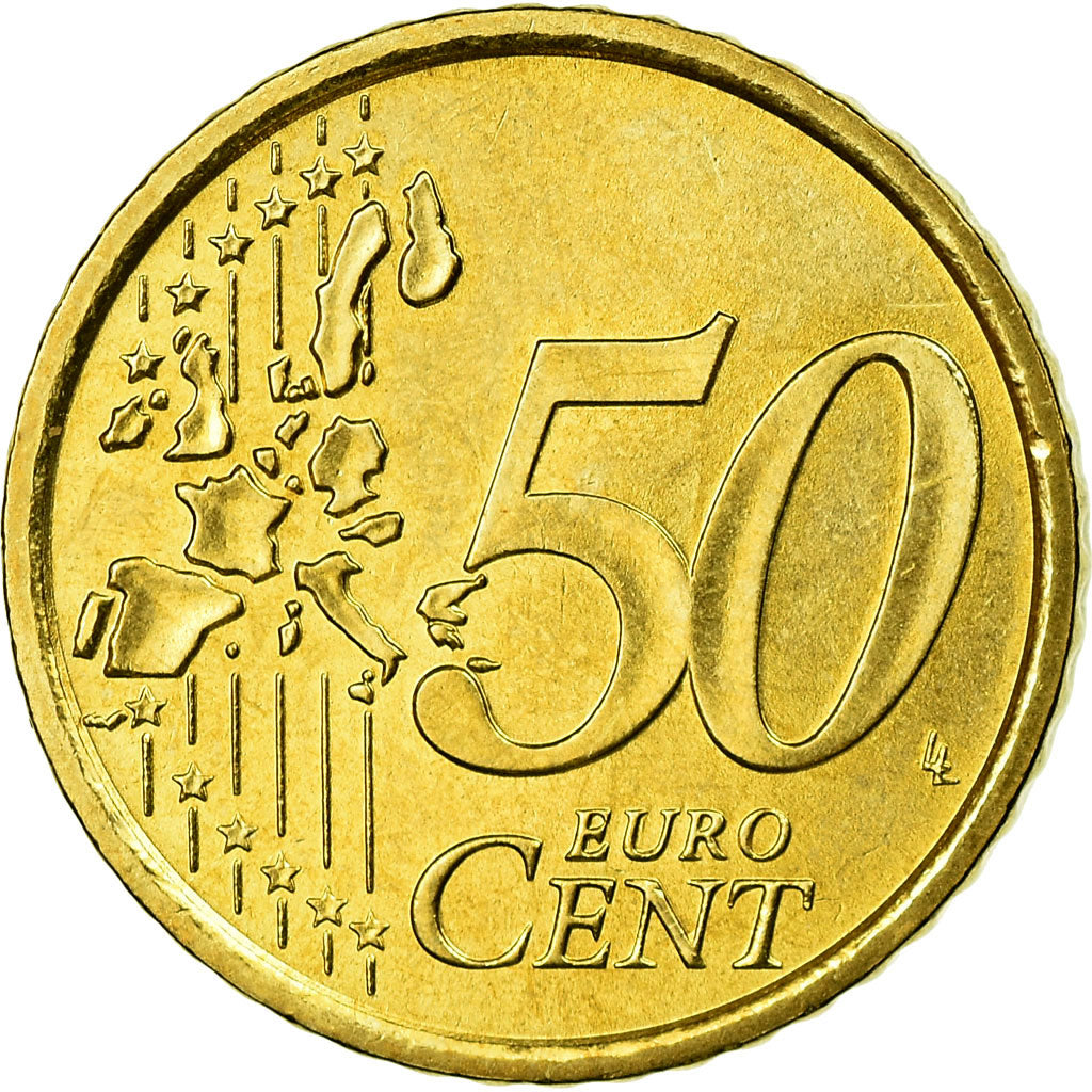 San Marino, 50 Euro Cent, 2005, MS(65-70), Brass, KM:445