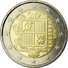 Andorra, 2 Euro, 2014, MS(65-70), Bi-Metallic