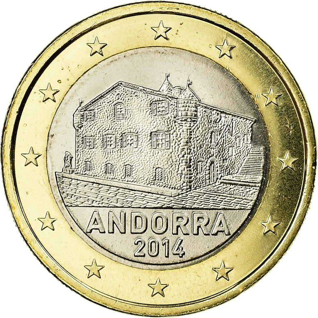 Andorra, 1 Euro, 2014, FDC, Bimetálico