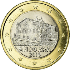 Andorra, 1 Euro, 2014, FDC, Bimetálico