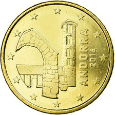 Andorra, 50 Euro Cent, 2014, MS(65-70), Mosiądz