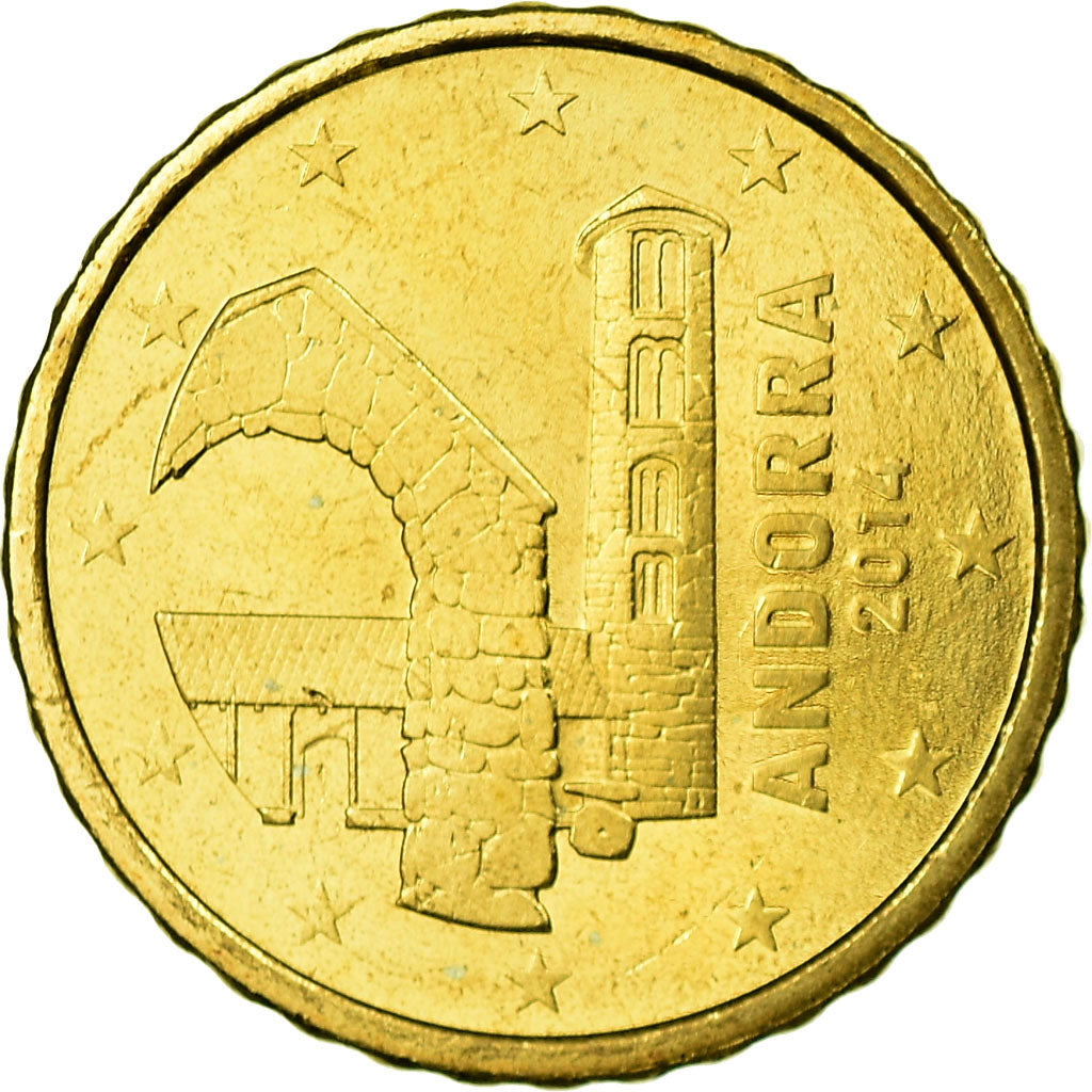 Andorra, 10 Euro Cent, 2014, FDC, Ottone