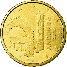 Andorra, 10 Euro Cent, 2014, FDC, Ottone