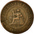 Moneta, Indocina francese, Cent, 1894, Paris, MB+, Bronzo, KM:1, Lecompte:45