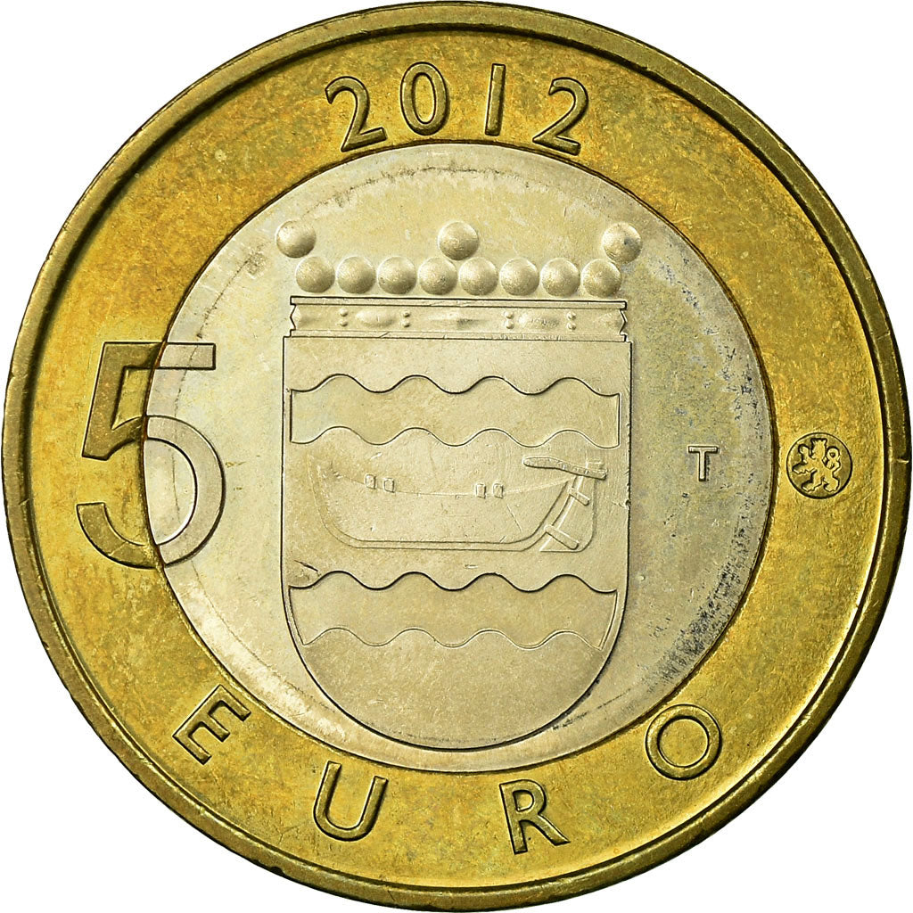Finland, 5 Euro, Uusimaa, 2012, AU(55-58), Bi-Metallic, KM:191