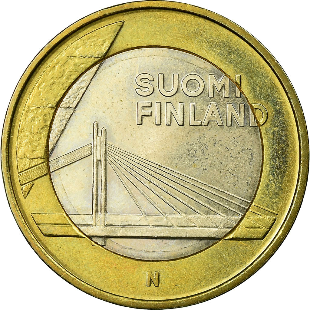 Finlandia, 5 Euro, Lumberjack’s Candle Bridge, 2012, Vantaa, AU(55-58)