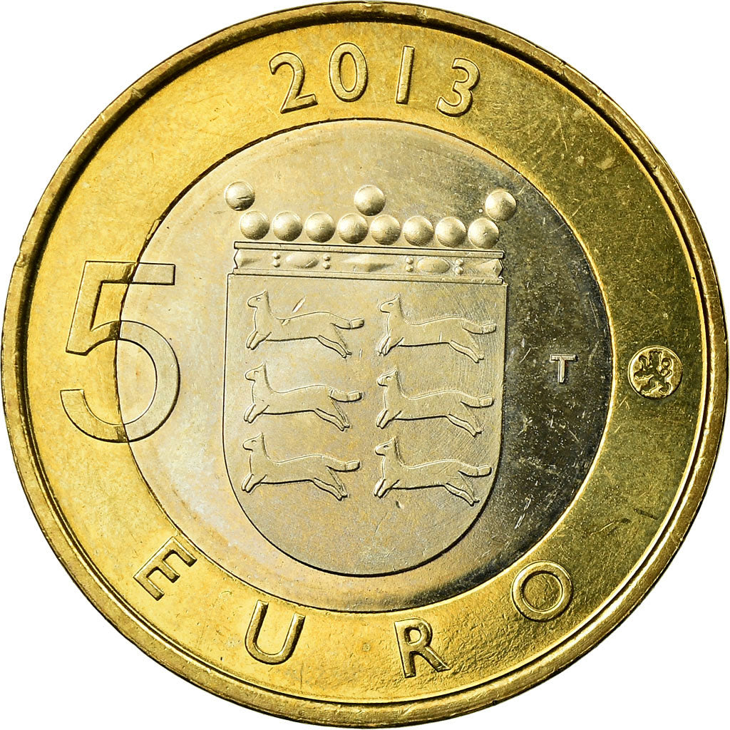 Finlandia, 5 Euro, Ostrobothnia, 2013, SPL-, Bi-metallico, KM:193