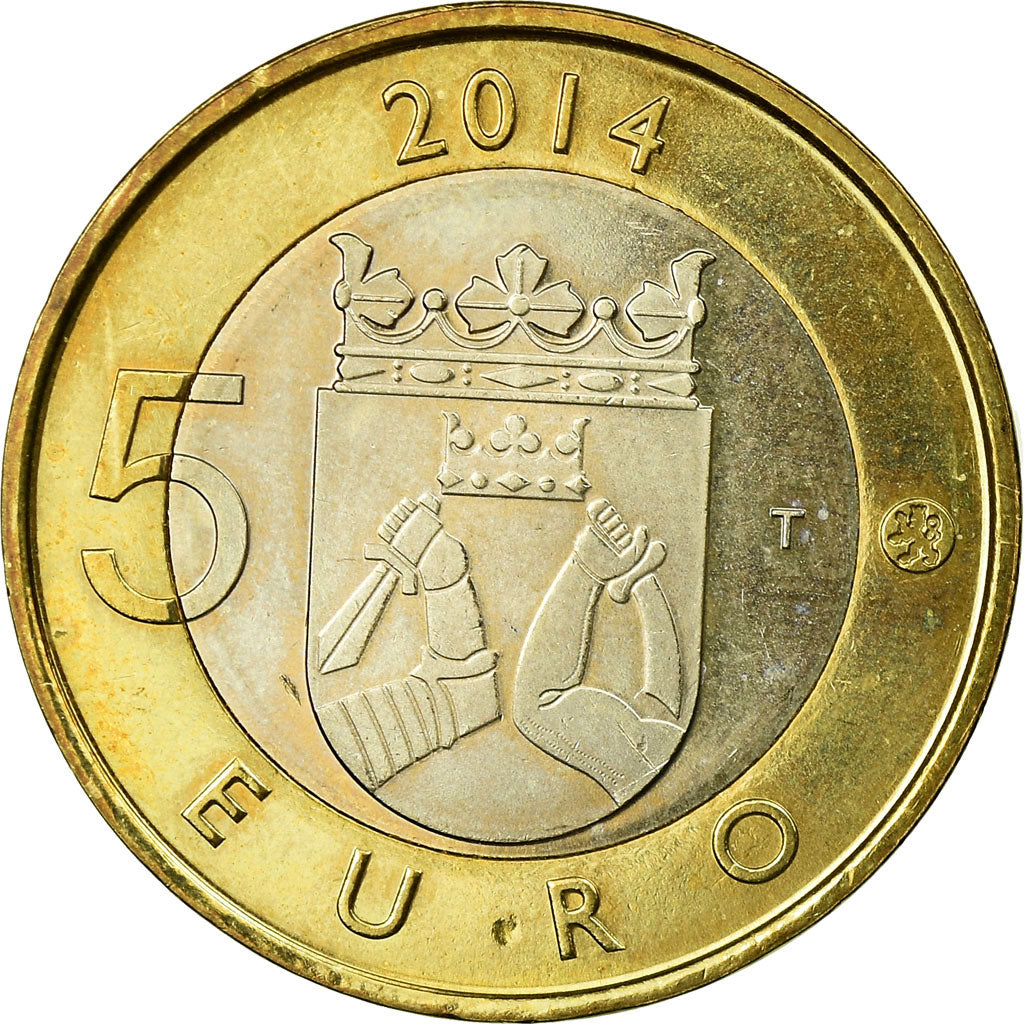 Finland, 5 Euro, Savonia, 2014, PR, Bi-Metallic, KM:207