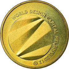 Finlandia, 5 Euro, World Design Capital - Helsinki, 2012, SPL-, Oro, KM:181