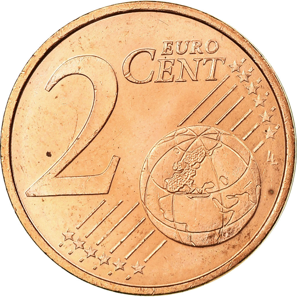Monaco, 2 Euro Cent, 2001, MS(63), Copper Plated Steel, KM:168