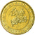 Mónaco, 10 Euro Cent, 2001, MS(63), Latão, KM:170