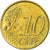 Mónaco, 10 Euro Cent, 2001, MS(63), Latão, KM:170