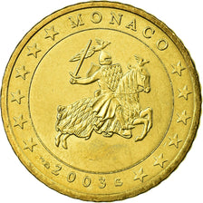 Monaco, 50 Euro Cent, 2003, AU(55-58), Brass, KM:172