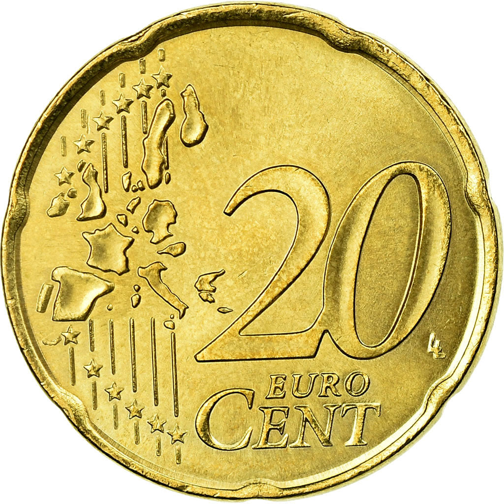 Monaco, 20 Euro Cent, 2003, VZ+, Messing, KM:171