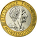 Moneta, Francja, Montesquieu, 10 Francs, 1989, Paris, MS(63), Bimetaliczny