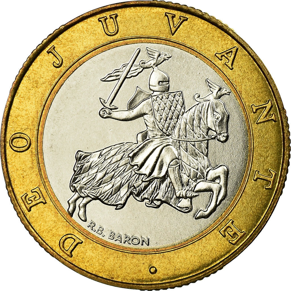 Coin, Monaco, Rainier III, 10 Francs, 1989, MS(63), Bi-Metallic, KM:163