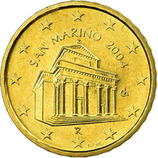 San Marino, 10 Euro Cent, 2004, STGL, Messing, KM:443