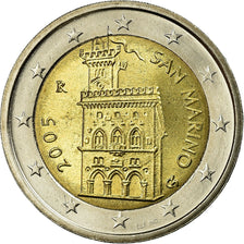 San Marino, 2 Euro, 2005, MS(65-70), Bi-Metallic, KM:447