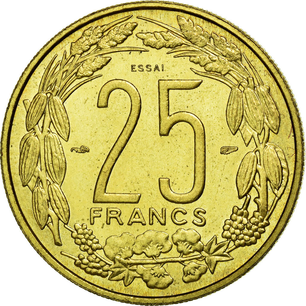 Coin, Cameroon, 25 Francs, 1958, Paris, AU(55-58), Aluminum-Bronze, KM:E9