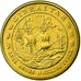 Gibraltar, Fantasy euro patterns, 10 Euro Cent, 2004, MS(65-70), Brass