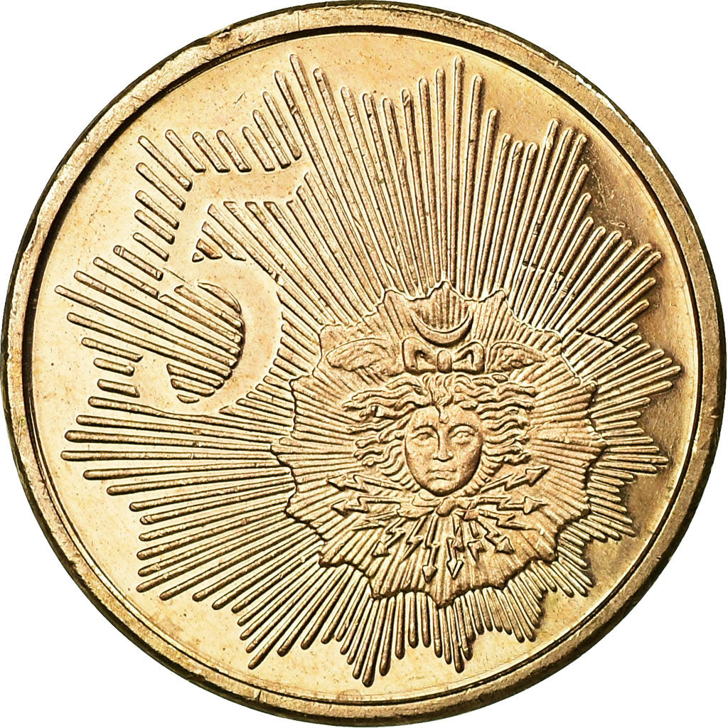 Gibraltar, Fantasy euro patterns, 5 Euro Cent, 2004, FDC, Copper Plated Steel