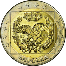 Andorra, Fantasy euro patterns, 2 Euro, 2003, MS(65-70), Bi-Metallic