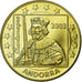 Andorra, Fantasy euro patterns, 50 Euro Cent, 2003, MS(65-70), Brass
