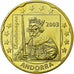 Andorra, Fantasy euro patterns, 20 Euro Cent, 2003, FDC, Ottone