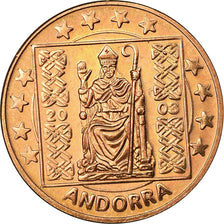 Andorra, Fantasy euro patterns, 5 Euro Cent, 2003, MS(65-70), Copper Plated