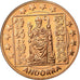 Andorra, Fantasy euro patterns, 5 Euro Cent, 2003, MS(65-70), Copper Plated
