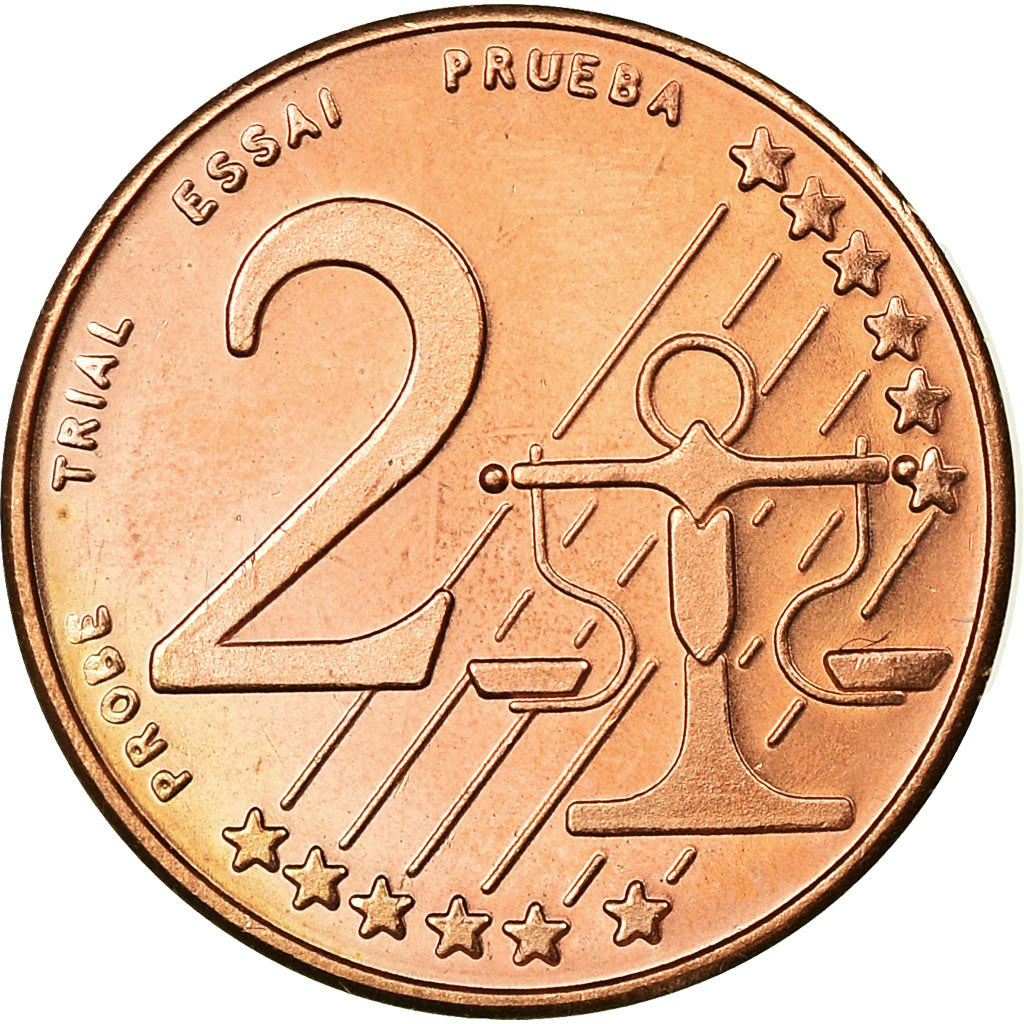 Andorra, Fantasy euro patterns, 2 Euro Cent, 2003, MS(65-70), Copper Plated
