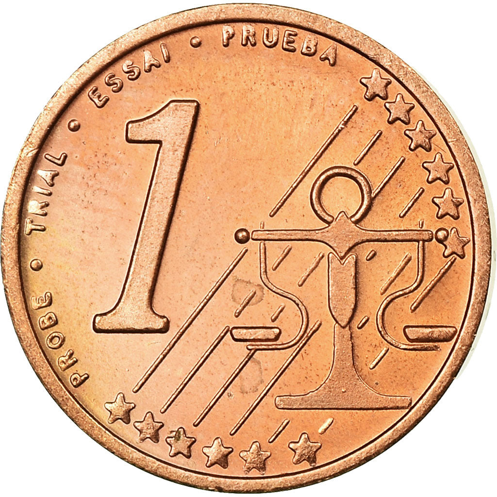 Andorra, Fantasy euro patterns, Euro Cent, 2003, MS(65-70), Copper Plated Steel