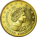 United Kingdom , Fantasy euro patterns, 50 Euro Cent, 2002, MS(63), Brass