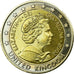 United Kingdom , Fantasy euro patterns, 2 Euro, 2002, MS(63), Bi-Metallic