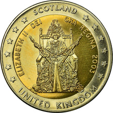 United Kingdom , Fantasy euro patterns, 2 Euro, 2003, MS(63), Bi-Metallic